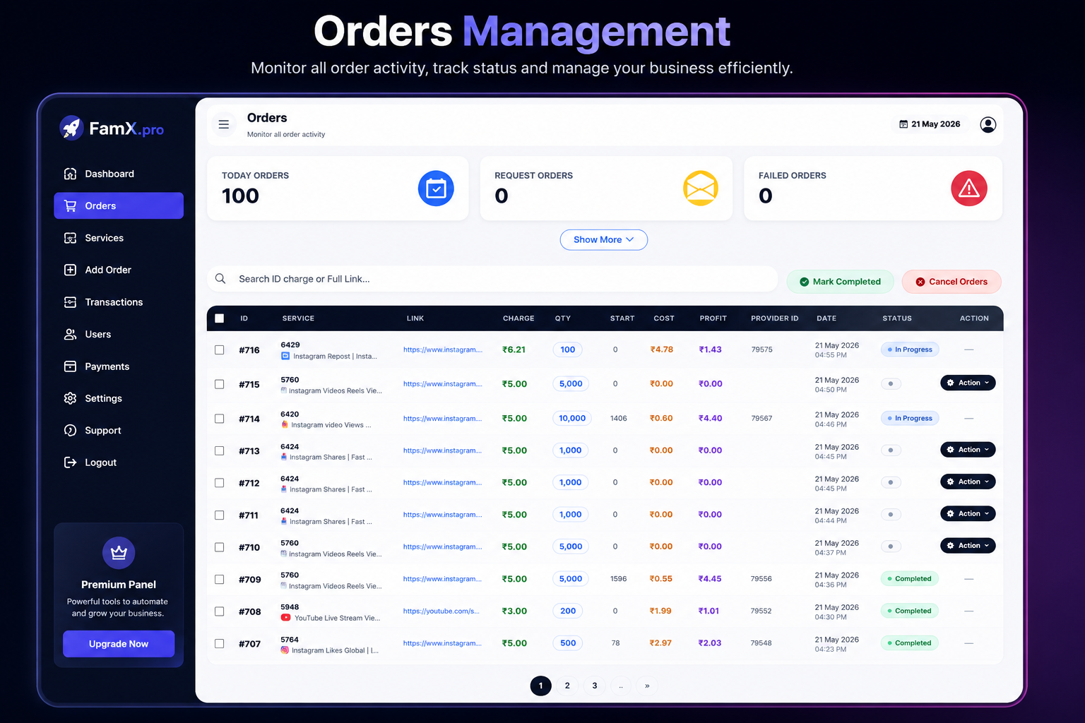 Orders